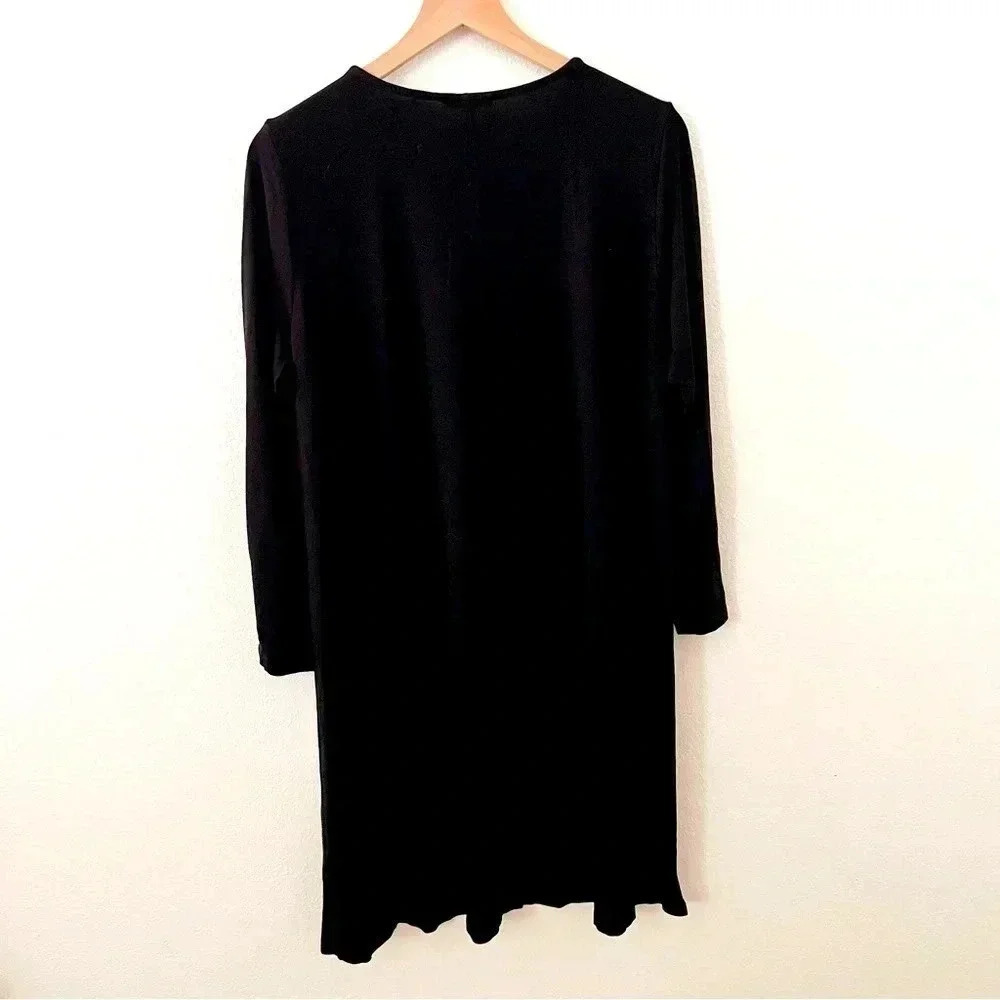 Eileen Fisher Black Shift Dress - Picture 2 of 3